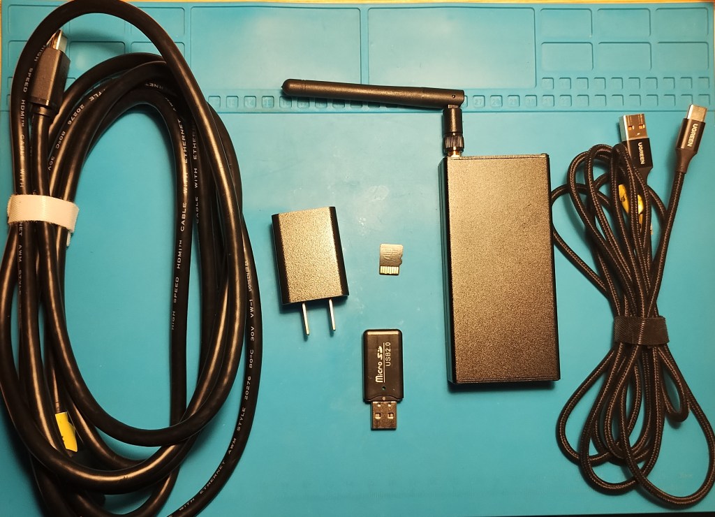 Foto del screen crab y el kit complementario usado en el ejercicio